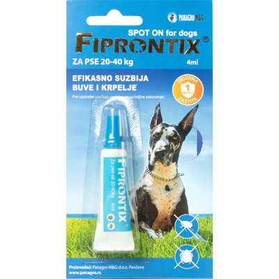 FIPRONTIX SPOT ON ZA VELIKE PSE 4ml