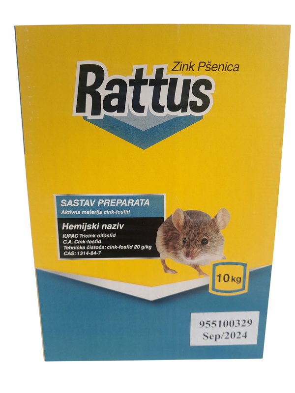 poljokomerc rattus zink psenica 10kg